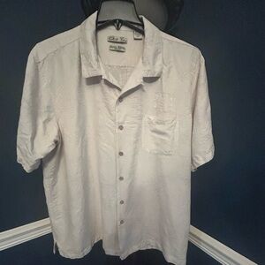 BATEK BAY XXL Hawaiian Beach Cruise shirt with raised fabric tropical theme